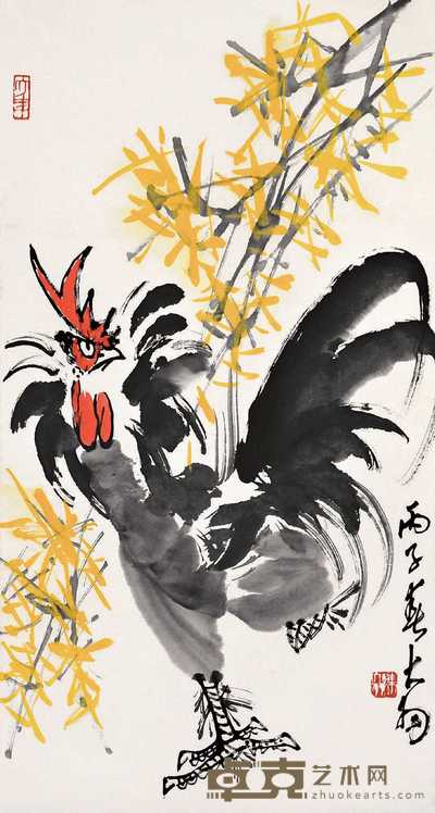 陈大羽 大吉图 立轴 90×49cm